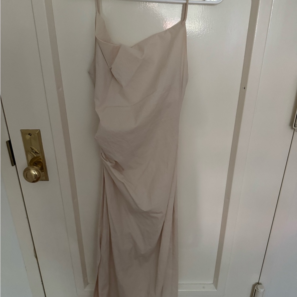 Zara Strapless Cream Dress